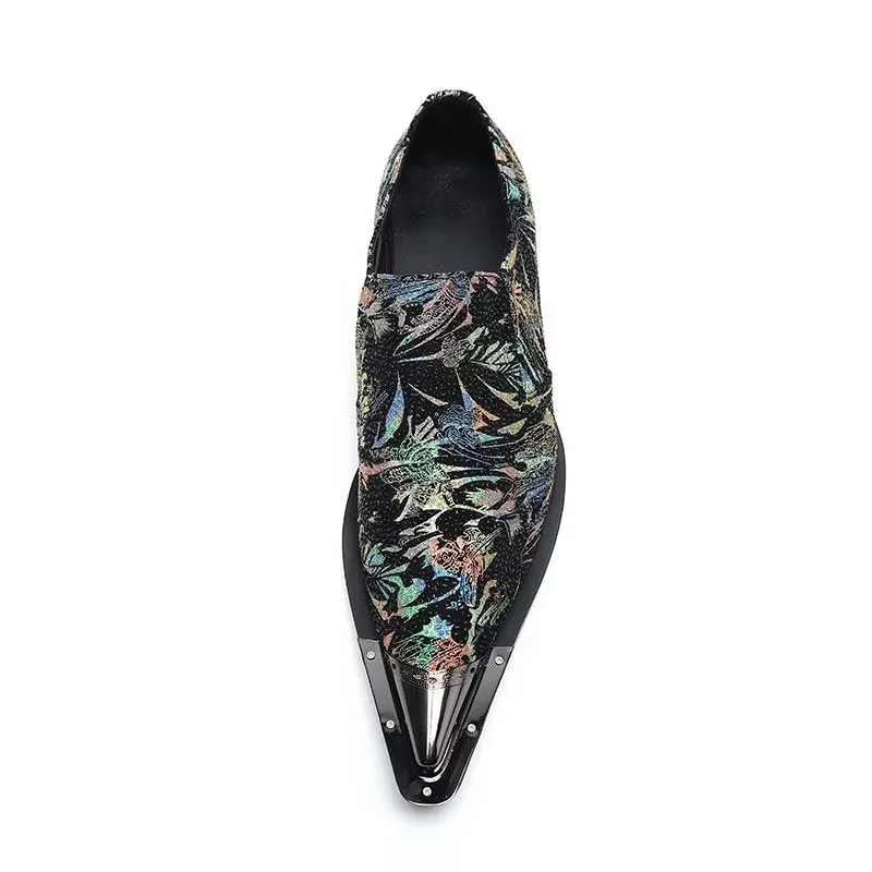 LuxeLeather Exotic Slip-on Dress Shoes