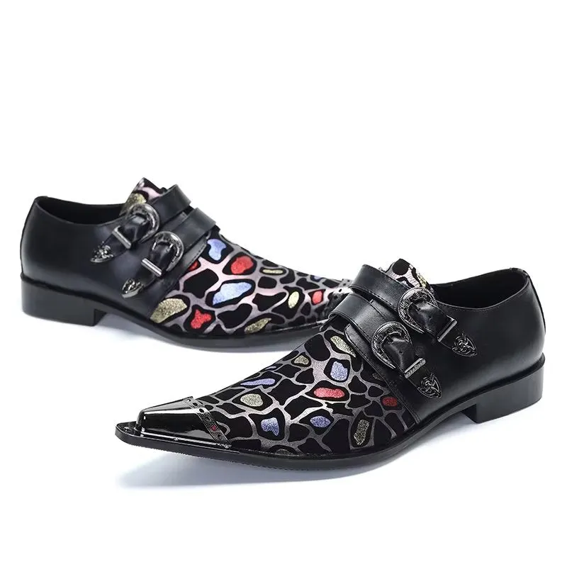 LuxeLeather Exotic Slip-on Dress Shoes