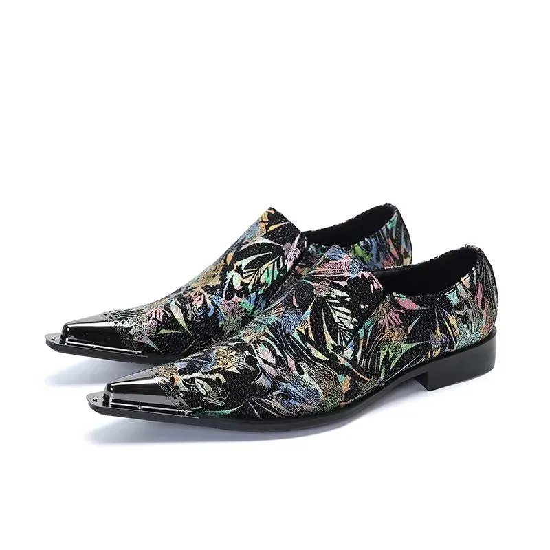 LuxeLeather Exotic Slip-on Dress Shoes