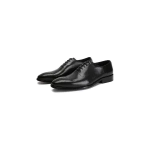 LuxeWing Exotic Cow Leather Brogue Shoes