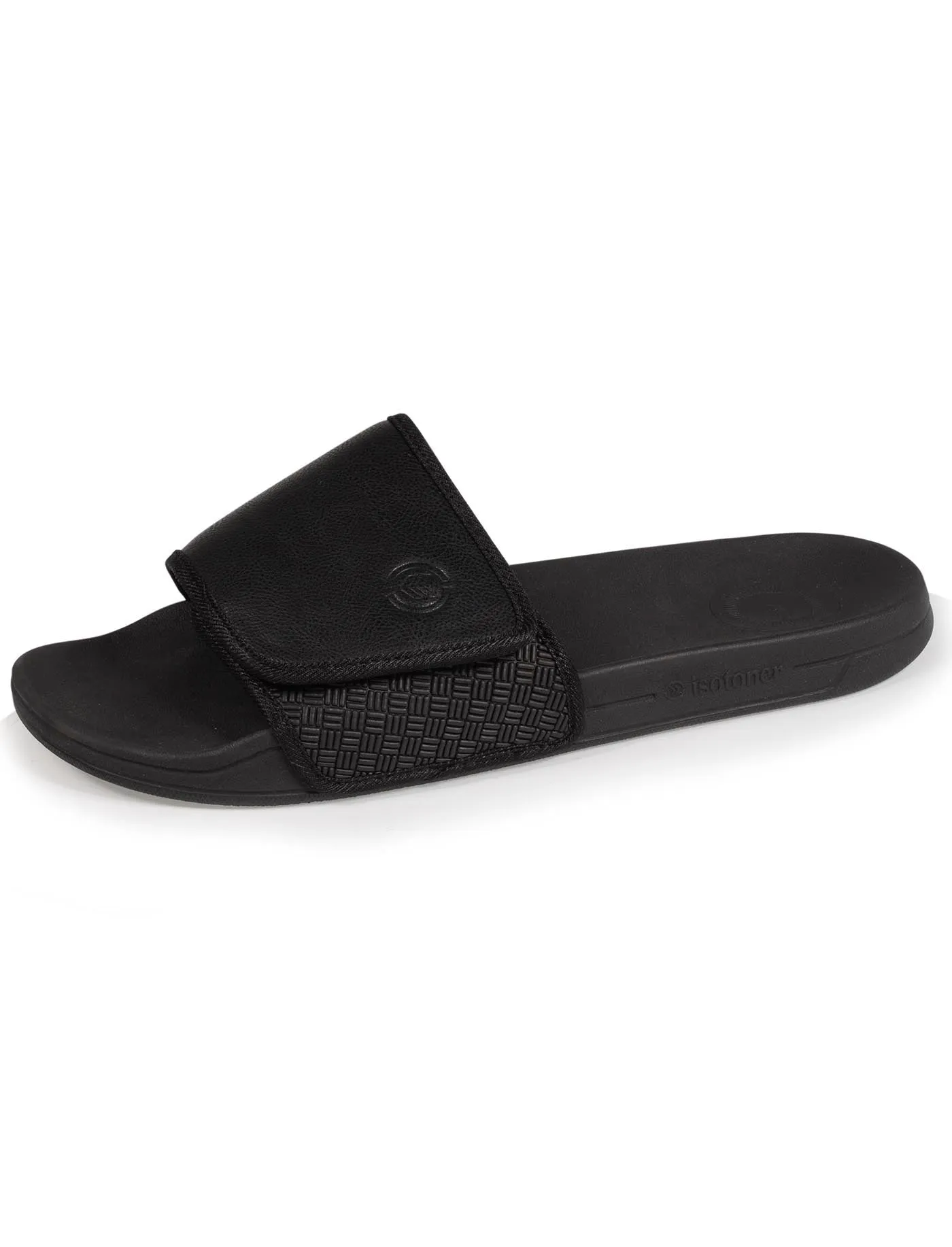 Mules claquettes Homme velcro Noir