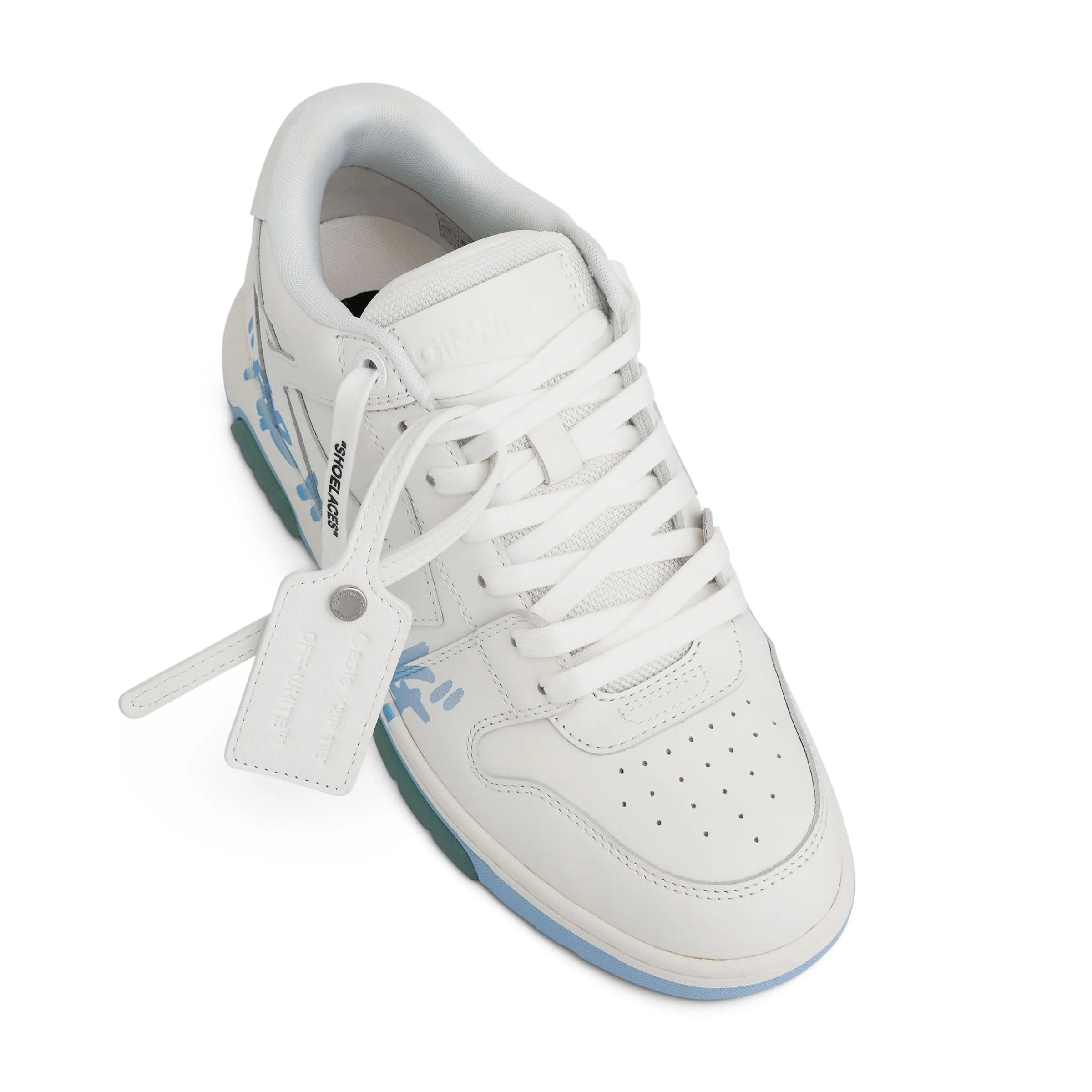 Out Of Office 'For Walking' Sneaker in White/Light Blue