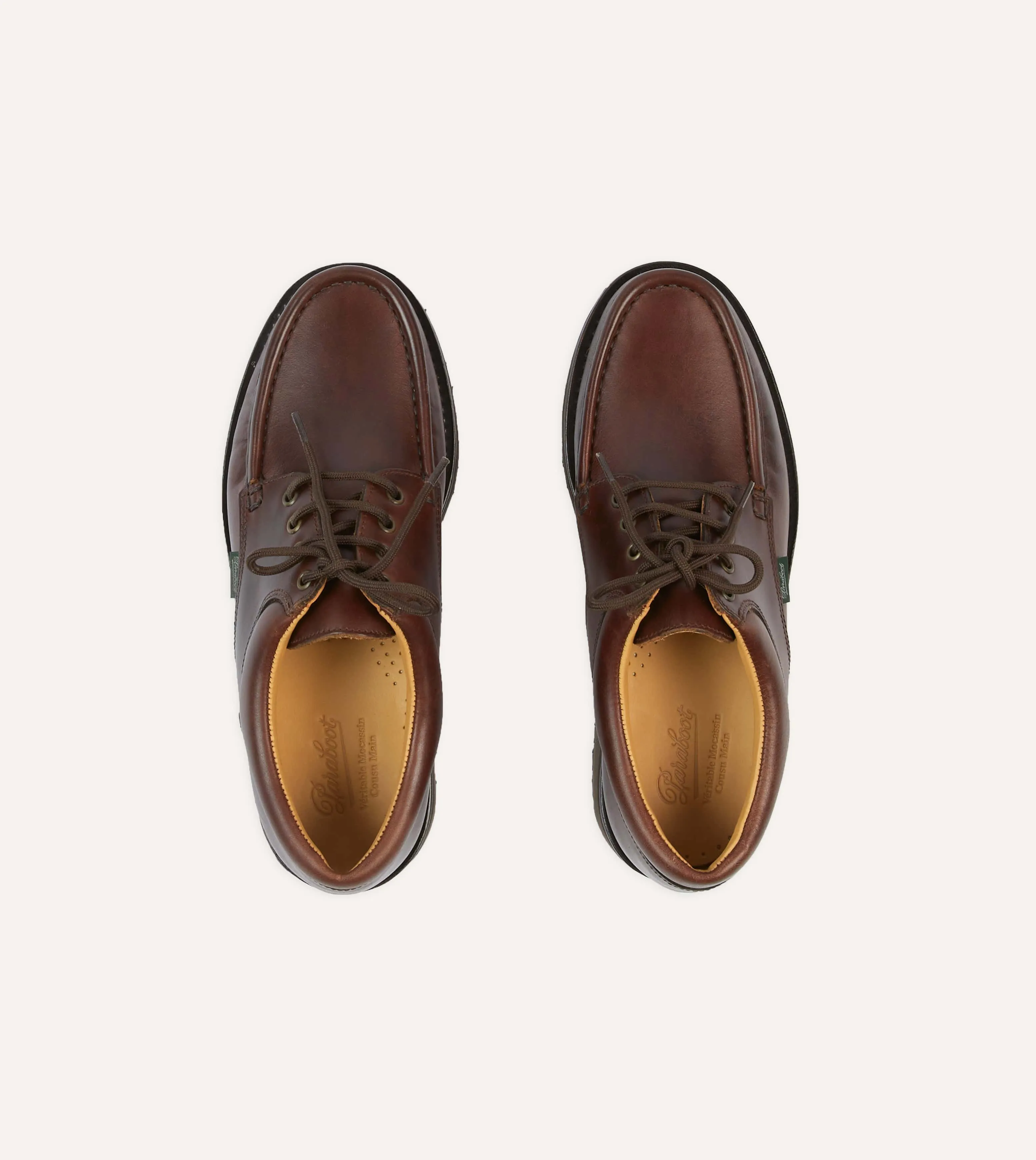 Paraboot Thiers Brown Calf Leather Derby Shoe