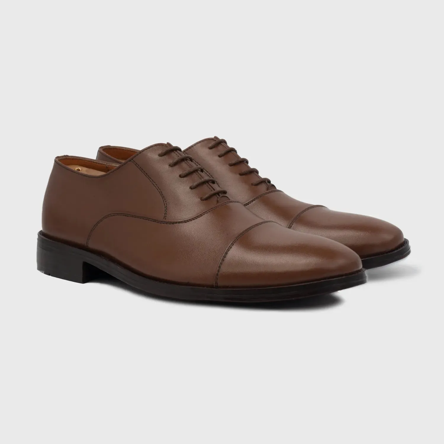 Professor Oxford Brown Leather Shoes