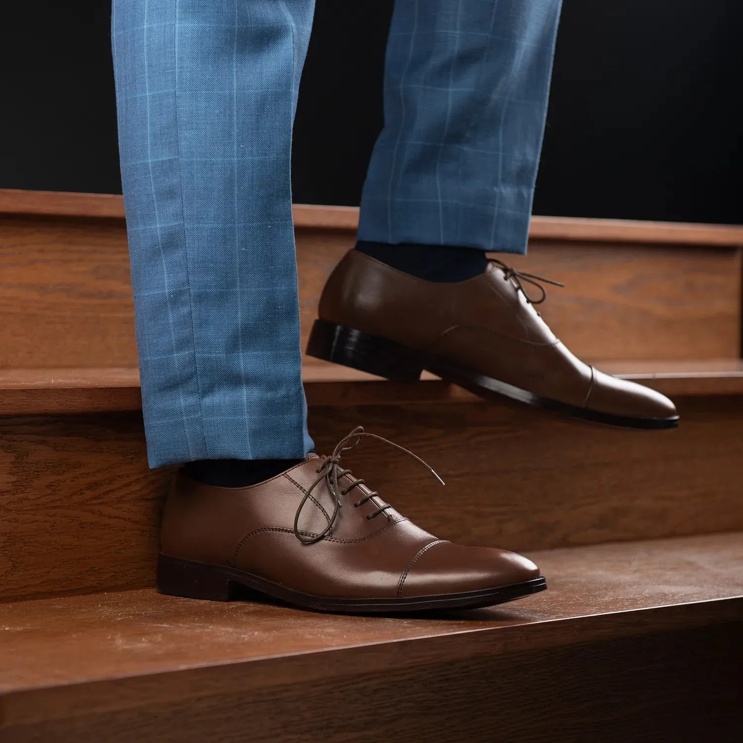 Professor Oxford Brown Leather Shoes