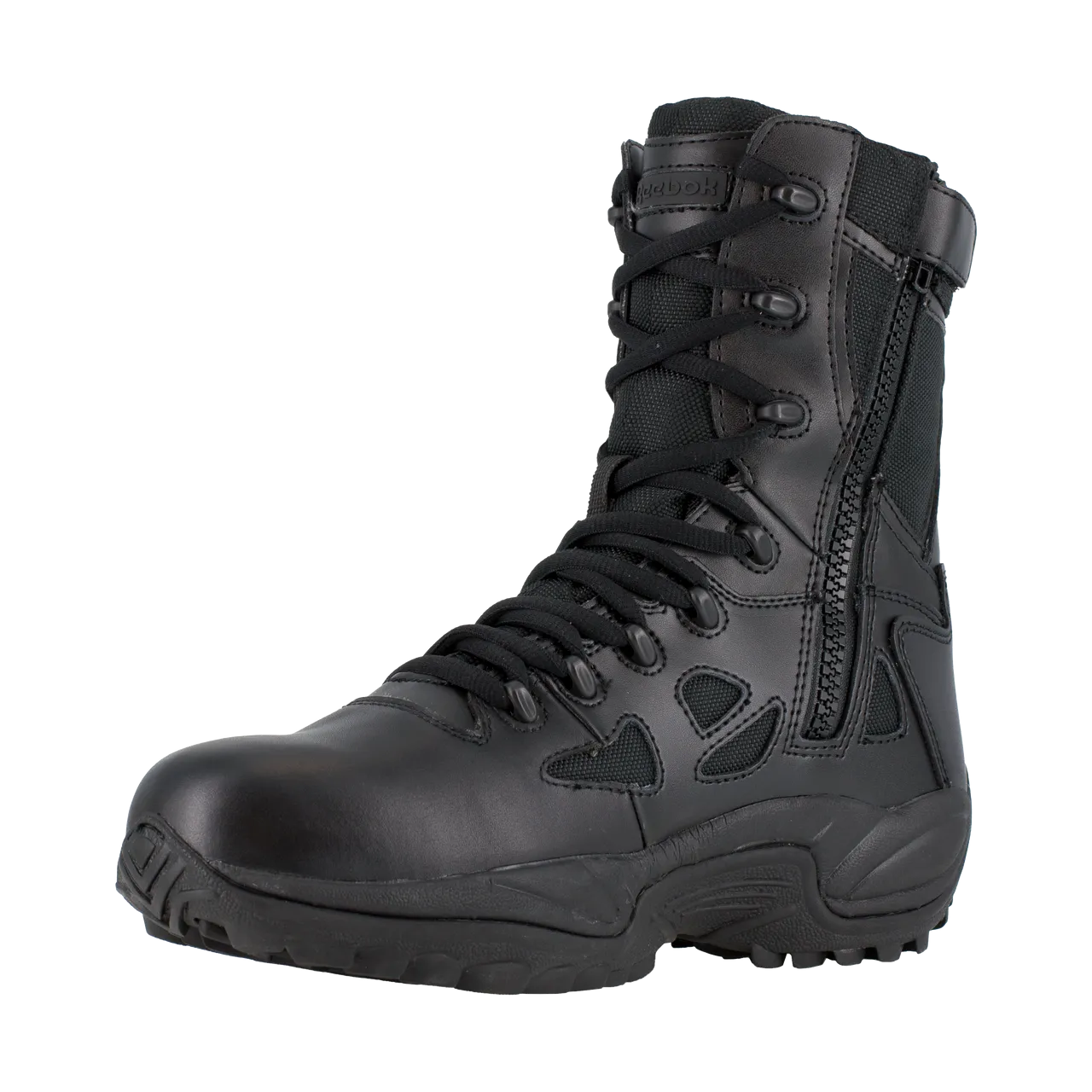 Reebok Rapid Response 8" Stealth Waterproof Boots with Side Zipper - RB877