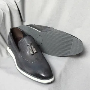 Rivets Unique Tassel Design Elegant Loafers