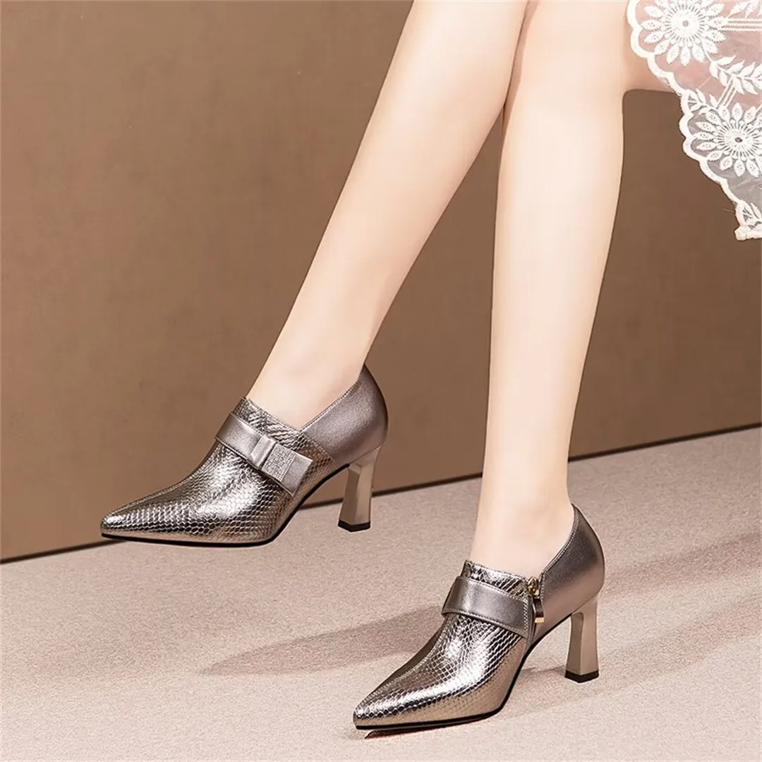 Signature Square-Toe Heel Pumps