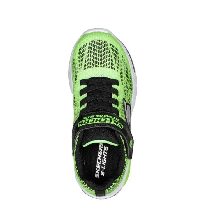 Skechers Boys Light Ups S Lights Flex Glow Elite Vorlo Lime