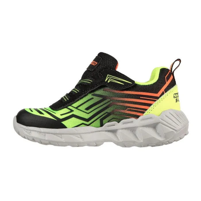 Skechers Light Ups Toddlers Magna Lights Maver Black Lime