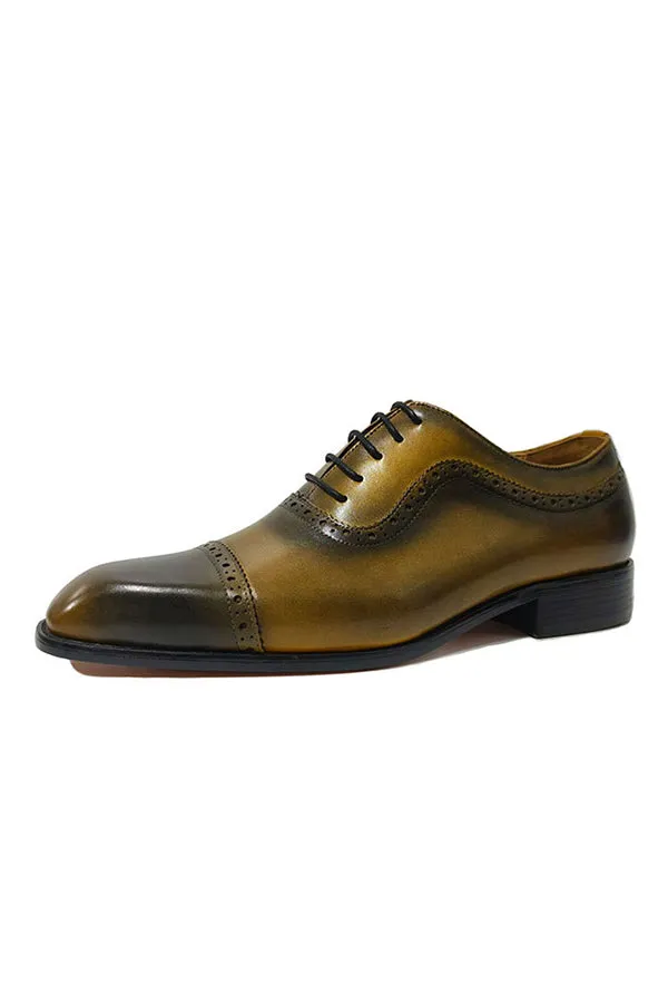 Square-Toe Genuine Elegance Dress Shoes