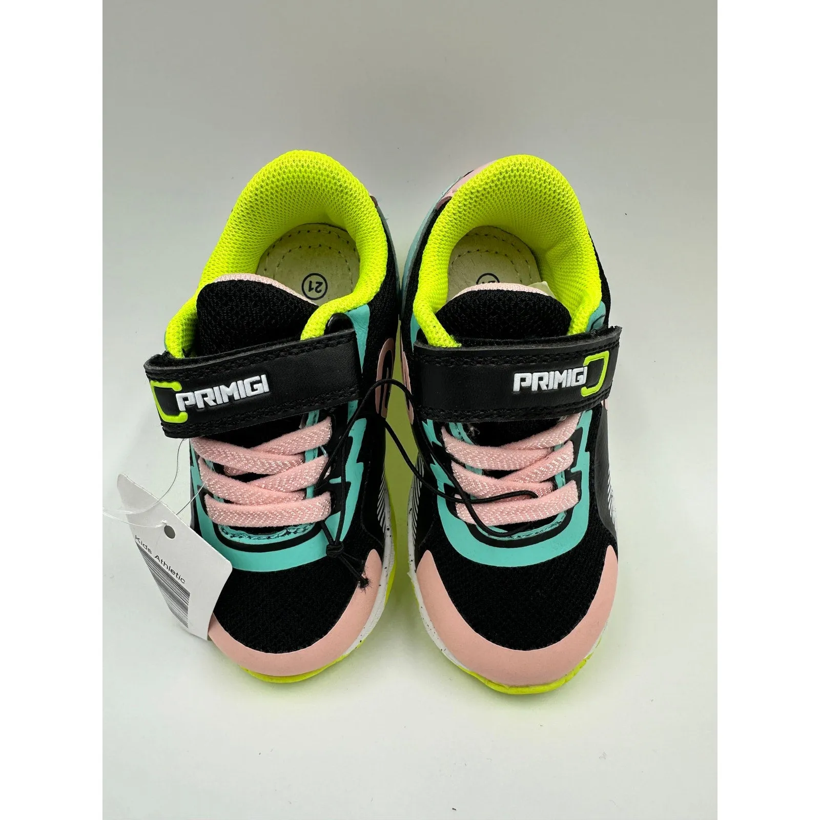 Toddler Size 6, 90s Style Casual Neon Sneakers