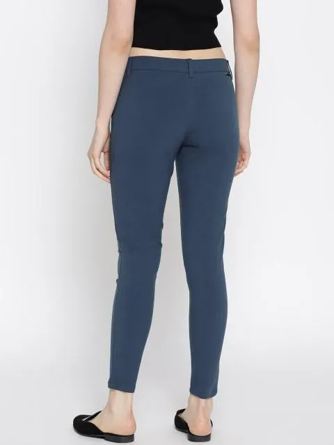 Women Solid Slim Fit Trousers